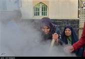 پخت 20 تن سمنو در حرم مطهر امامزاده سید علاءالدین شیراز