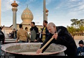 پخت 20 تن سمنو در حرم مطهر امامزاده سید علاءالدین شیراز