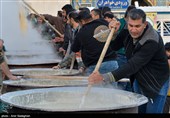 پخت 20 تن سمنو در حرم مطهر امامزاده سید علاءالدین شیراز