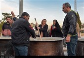 پخت 20 تن سمنو در حرم مطهر امامزاده سید علاءالدین شیراز