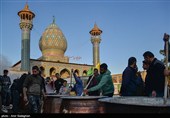پخت 20 تن سمنو در حرم مطهر امامزاده سید علاءالدین شیراز