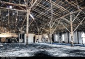 آثار حمله و آتش زدن مصلی رامسر توسط اغتشاشگران