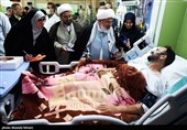 ممثلو الإمام الخامنئی یزورون جرحى الأحداث الأخیرة