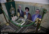 رونمایی از سنگ مزار شهید ایزدی