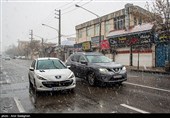 بارش برف و باران در جاده‌های 19 استان
