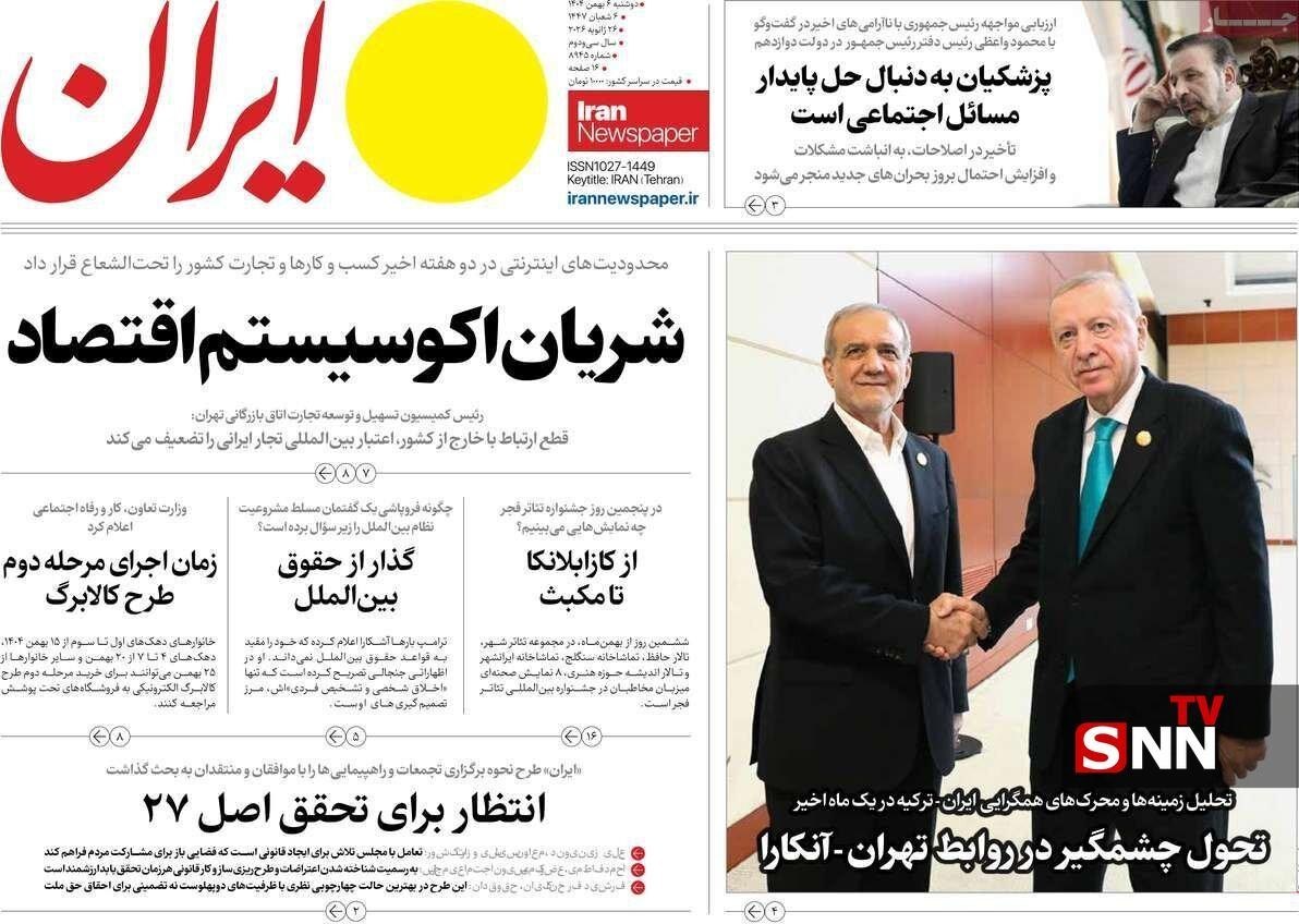 روزنامه کیهان , روزنامه همشهری , روزنامه جام جم , روزنامه فرهیختگان , 