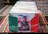 وداع با پیکر شهید مدافع امنیت در حرم مطهر رضوی