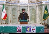 وداع با پیکر شهید مدافع امنیت در حرم مطهر رضوی
