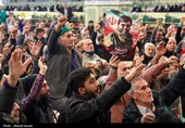 وداع با پیکر شهید مدافع امنیت در حرم مطهر رضوی