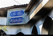 آثار حمله و آتش زدن حوزه علمیه رامسر توسط اغتشاشگران