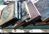 آثار حمله و آتش زدن حوزه علمیه رامسر توسط اغتشاشگران