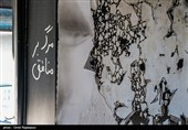 آثار حمله و آتش زدن حوزه علمیه رامسر توسط اغتشاشگران