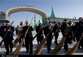 آیین جاروکشی خادمان مسجد مقدس جمکران