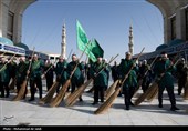 آیین جاروکشی خادمان مسجد مقدس جمکران