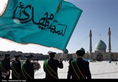 آیین جاروکشی خادمان مسجد مقدس جمکران
