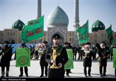 آیین جاروکشی خادمان مسجد مقدس جمکران