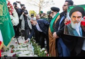 گلباران جایگاه تاریخی سخنرانی امام خمینی (ره) در بهشت زهرا