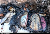 تخریب اموال عمومی توسط اغتشاشگران در لاهیجان