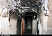 تخریب و آتش زدن فرمانداری رامسر توسط اغتشاشگران 