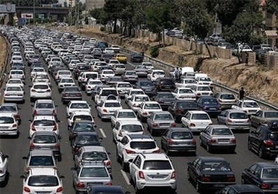 ترافیک سنگین در آزادراه قزوین ـ کرج ـ تهران