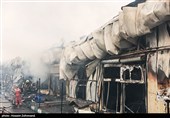 آتش‌سوزی  بازارچه محلی در جنت آباد