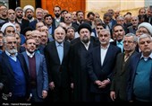 مراسم تجدید میثاق رئیس و نمایندگان مجلس با آرمان‌های امام خمینی(ره)