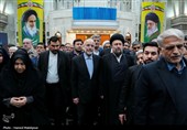 مراسم تجدید میثاق رئیس و نمایندگان مجلس با آرمان‌های امام خمینی(ره)