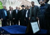 مراسم تجدید میثاق رئیس و نمایندگان مجلس با آرمان‌های امام خمینی(ره)