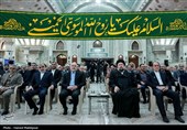 مراسم تجدید میثاق رئیس و نمایندگان مجلس با آرمان‌های امام خمینی(ره)