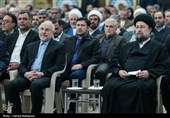 مراسم تجدید میثاق رئیس و نمایندگان مجلس با آرمان‌های امام خمینی(ره)