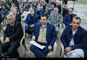 مراسم تجدید میثاق رئیس و نمایندگان مجلس با آرمان‌های امام خمینی(ره)