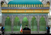 مراسم تجدید میثاق رئیس و نمایندگان مجلس با آرمان‌های امام خمینی(ره)