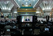 مراسم تجدید میثاق رئیس و نمایندگان مجلس با آرمان‌های امام خمینی(ره)