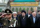 مراسم تجدید میثاق رئیس و نمایندگان مجلس با آرمان‌های امام خمینی(ره)