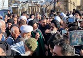 مراسم تشییع آیت‌الله سید مرتضی محمودی گلپایگانی در ورامین
