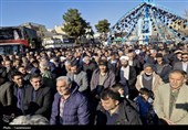 مراسم تشییع آیت‌الله سید مرتضی محمودی گلپایگانی در ورامین