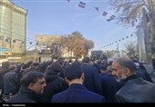 مراسم تشییع آیت‌الله سید مرتضی محمودی گلپایگانی در ورامین