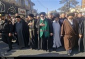 مراسم تشییع آیت‌الله سید مرتضی محمودی گلپایگانی در ورامین