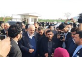آغاز عملیات اجرایی شبکه آبیاری و زهکشی سد نرماب با حضور وزیر نیرو