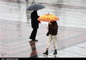 بارش برف در همدان