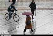 بارش برف در همدان