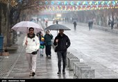 بارش برف در همدان