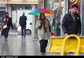 بارش برف در همدان
