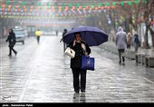 بارش برف در همدان
