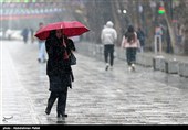 بارش برف در همدان
