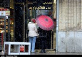 بارش برف در همدان