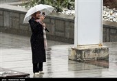 بارش برف در همدان