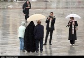 بارش برف در همدان
