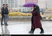 بارش برف در همدان