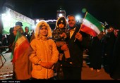 نورافشانی سالگرد پیروزی انقلاب در  زنجان